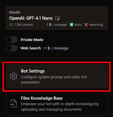 System prompt